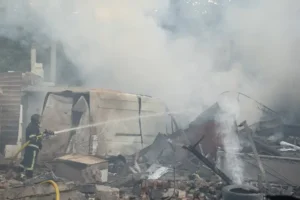 Наслідки масованого удару по Хмельниччині: фото, відео
