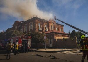 Оприлюднено момент "прильоту" по вузу в Харкові