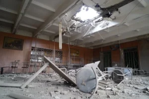 Російські «шахеди» вдарили по єдиному вцілілому закладі в Ізюмі