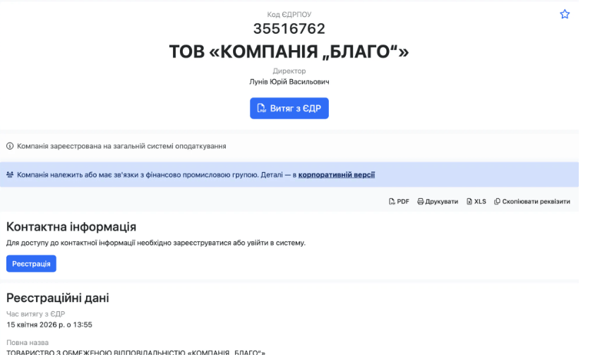 ТОВ Компанія Благо